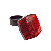 Reflector 45x45mm, with holder 25.4mm (red)