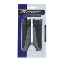 Резиновые ручки FORCE Ross (каучук, черный / серый)