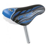Saddle 12-14" MONTE GRAPPA with seat post 22mm (black/blue)