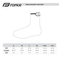Shoe covers FORCE Fast size L (black)