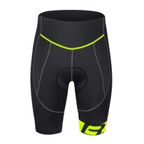 Shorts FORCE B30 with pad (black/fluorescent) M
