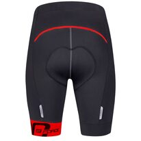 Shorts FORCE B30 with pad (black/red) S