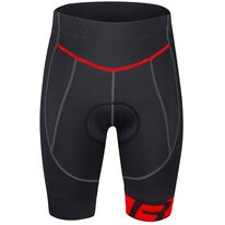 Shorts FORCE B30 with pad (black/red) XL