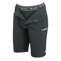 Shorts FORCE Blade MTB with removable inner padding (black) S