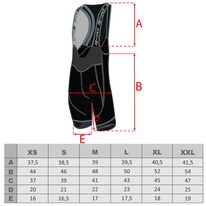 Shorts with bibs FORCE Fame with inner padding (black) L