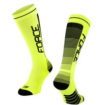 Socks FORCE COMPRESS, (fluorescent/black) L-XL 42-47