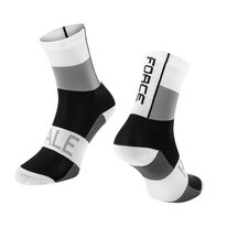 Socks FORCE Hale (grey/white) 42-47 (L-Xl)