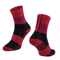 Socks FORCE Hale (red/black) L-XL 42-47