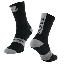 Socks FORCE Long PRO (black/grey) S-M 36-41
