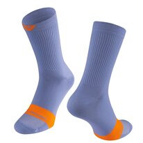 Socks FORCE Noble (grey/orange) 42-46 (L-Xl)
