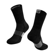 Socks FORCE NORTH (black) 42-47 (L-XL)