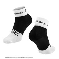 Kojinės trumpos FORCE ONE, (balta/juoda) 42-47 (L-XL)