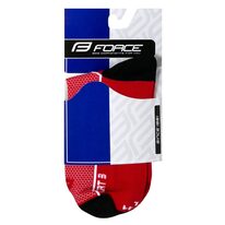Socks FORCE Sport 3 (red/black) 42-46 (L-XL)
