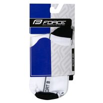 Socks FORCE Sport 3 (white/black) 36-41 (S-M)