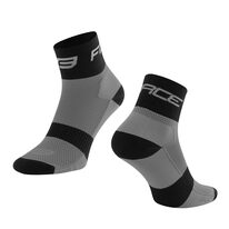 Kojinės trumpos FORCE Sport (juoda/pilka) 36-41 (S-M)