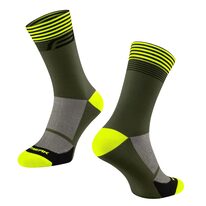 Socks FORCE STREAK (green/fluorescent) L-XL 42-46