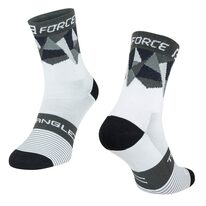 Socks FORCE Triangle (white/grey/black) S-M 36-41