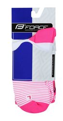socks FORCE TRIANGLE (white/pink) (36-41) S-M
