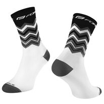 Socks FORCE Wave (black/white) L-XL 42-46