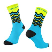 Socks FORCE Wave (fluorescent/blue) L-XL 42-46
