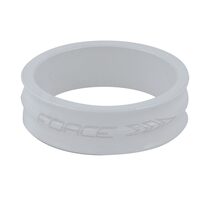 Vairo kolonėlės žiedas FORCE 1 1/8" 10mm (aliuminis, baltas)