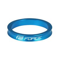 Vairo kolonėlės žiedas FORCE 1 1/8" 5mm (aliuminis, mėlynas)