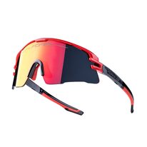 Sunglasses FORCE Ambient, red lenses (black)