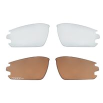 Sunglasses FORCE Calibre polycarbonate lenses UV 400 (fluorerscent/black)