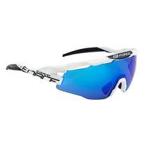 Sunglasses FORCE Everest, blue lenses (white/black)