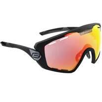 Sunglasses FORCE Ombro Plus red lenses (black)