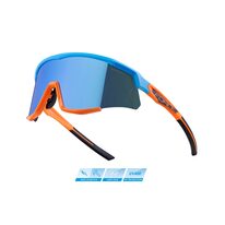Sunglasses FORCE Sonic, blue mirror lenses (blue/orange)