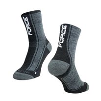 Warm socks FORCE Freeze (grey/black/white) S-M 36-41