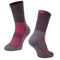 Теплые носки FORCE Polar (серый/розовый) S-M 36-41