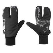 Winter gloves FORCE Hot Rak 3 fingers (black) L