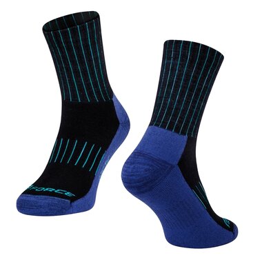 Socks FORCE ARCTIC, (black/blue) L-XL 42-47