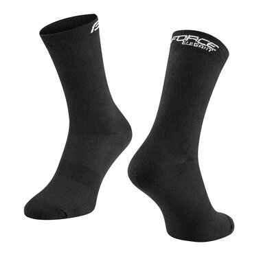Socks FORCE Elegant long (black) L-XL 42-46