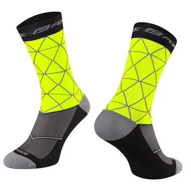 Socks FORCE Evoke (fluorescent/black) L-XL 42-46