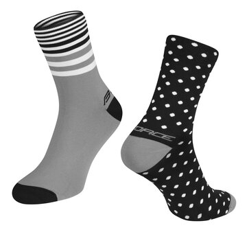Socks FORCE SPOT (black/grey) L-XL/42-46