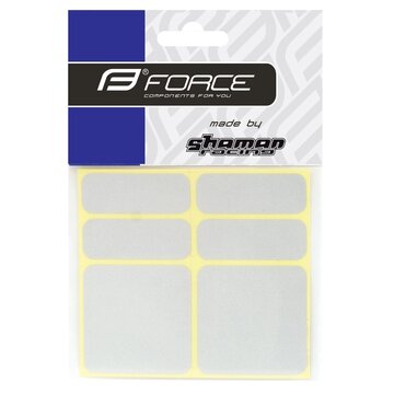 Stickers FORCE Reflekton (6 pcs, silver)