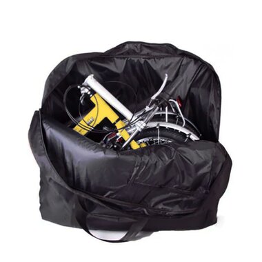 Sulankstomo dviračio krepšys su paminkštinimu FBE21 (juodas)