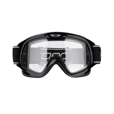 Sunglasses FORCE Downhill, transparent lens (black)