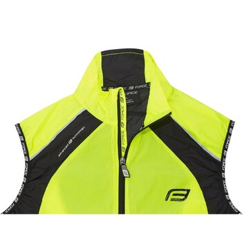 Vest FORCE V53 windproof (fluorescent/black) S