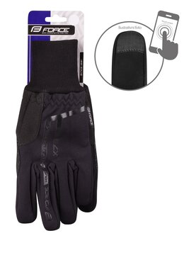 Winter gloves FORCE X72 (black) L