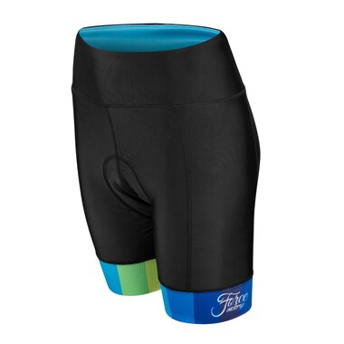 Women's shorts Force VICTORY LADY with padding (black/blue) M